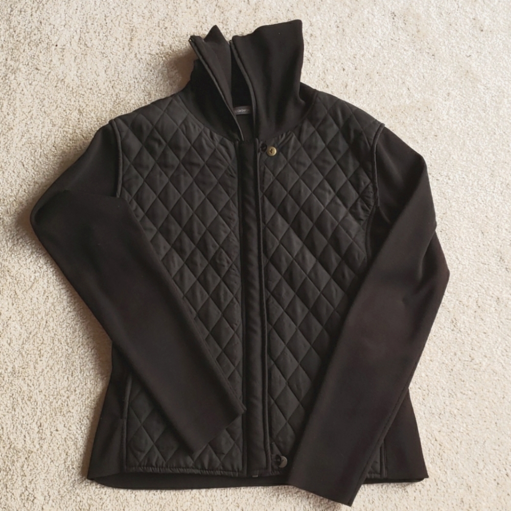 Liz Claiborne ribbed sweater jacket size Medium